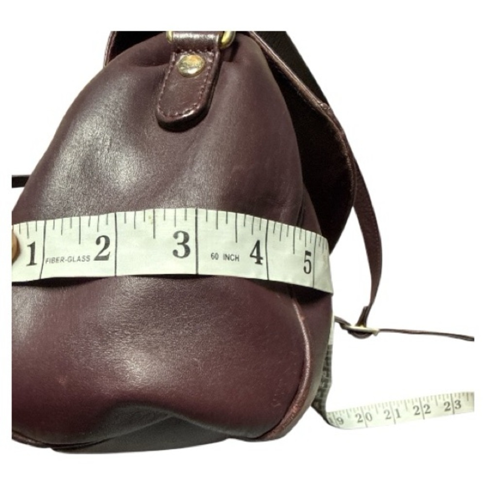 Vintage Etienne Aigner Dark Burgundy Crossbody Leather Bag - Picture 6 of 10